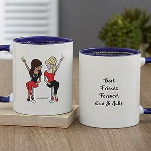 Best Friends philoSophies Personalized Coffee Mug 11 oz Blue - 27250-BL