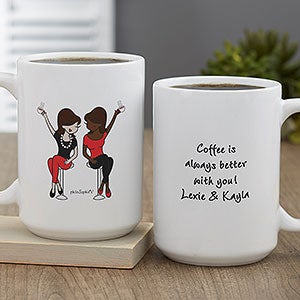 Best Friends philoSophies® Personalized Coffee Mug 15 oz.- White - 27250-L