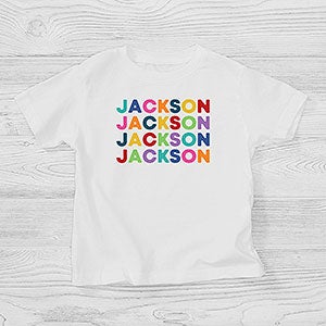 Vibrant Name For Him Personalized Toddler T-Shirt - 27251-TT