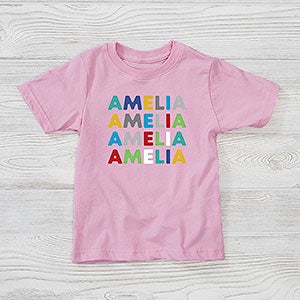 Vibrant Name For Her Personalized Toddler T-Shirt - 27252-TT