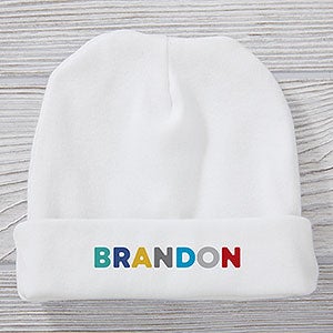 Vibrant Name For Him Personalized Baby Hat - 27263