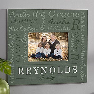Loving Family Personalized Wall Frame - Horizontal - 27284-H