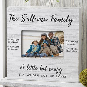 Memorable Dates Personalized Box Frame- Horizontal - 27285-BH