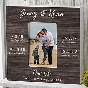 Memorable Dates Personalized Box Frame- Vertical - 27285-BV