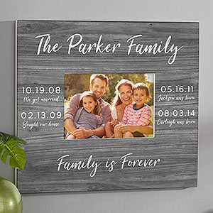 Memorable Dates Personalized Wall Frame - Horizontal - 27285-H