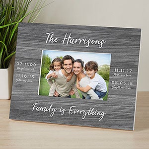 Memorable Dates Personalized Tabletop Frame- Horizontal - 27285-TH