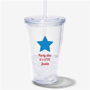Choose Your Icon Personalized 17 oz. Patriotic Acrylic Insulated Tumbler - 27298
