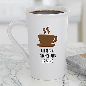 Choose Your Icon Personalized Latte Mug 16 oz.- White - 27308-U