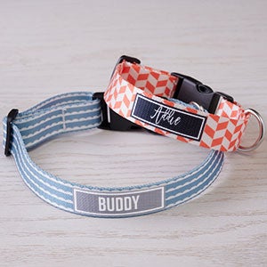 Pattern Play Personalized Dog Collar - Small - Medium - 27310