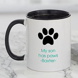 Choose your Icon Personalized Pet Coffee Mug 11 oz.- Black - 27318-B