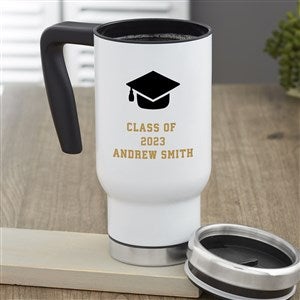 Choose Your Icon Personalized 14 oz. Graduation Commuter Travel Mug - 27325