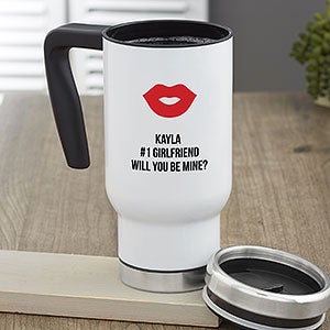 Choose Your Icon Personalized 14 oz. Valentines Day Commuter Travel Mug - 27333