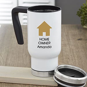 Choose Your Icon Personalized 14 oz. New Home Commuter Travel Mug - 27336