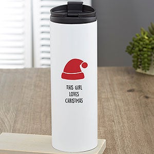 Choose Your Icon Personalized 16 oz. Christmas Travel Tumbler - 27337