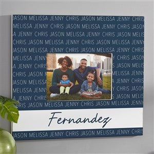 Family Repeating Name Personalized 5x7 Wall Frame- Horizontal - 27350-WH