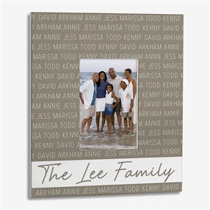 Family Repeating Name Personalized 5x7 Wall Frame- Vertical - 27350-WV