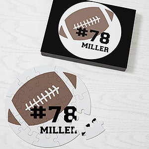 Football Personalized 26 Pc Round Puzzle - 27360-26