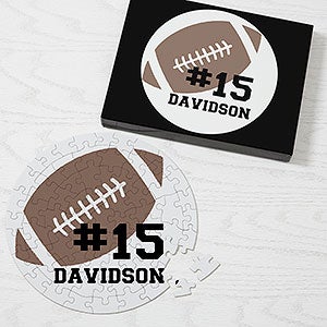 Football Personalized 68 Pc Round Puzzle - 27360-68