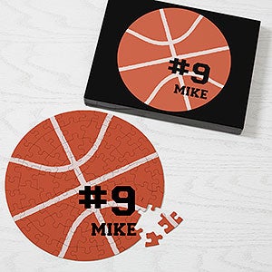 Basketball Personalized 68 Pc Round Puzzle - 27363-68