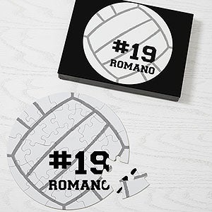 Volleyball Personalized 26 Pc Round Puzzle - 27375-26