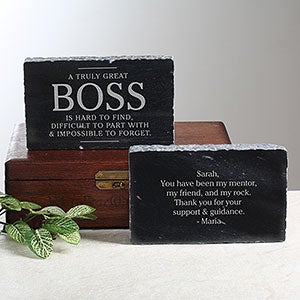 The Boss Engraved Marble Keepsake - 27381