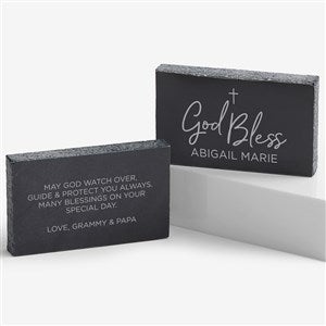 God Bless Engraved Marble Keepsake - 27387