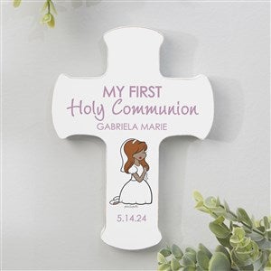 Personalized First Communion Girl Cross - 5x7 - 27397