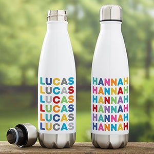 Vibrant Name Personalized Insulated 17 oz. Water Bottle - 27418-L