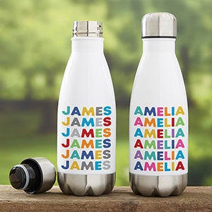 Vibrant Name Personalized Insulated 12 oz. Water Bottle - 27418-S