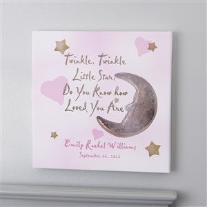 Personalized Baby Wall Art 8x8 - Twinkle, Twinkle - 2742-XS
