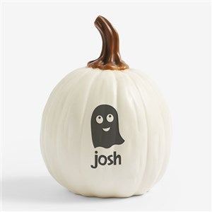 Halloween Characters Personalized Pumpkins - Small Cream - 27460-SC
