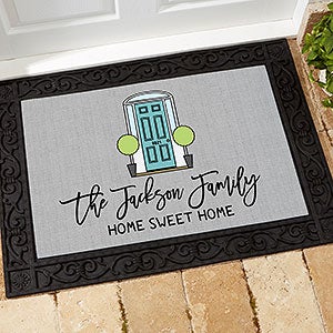 Front Door Welcome Personalized Doormat- 18x27 - 27475-S
