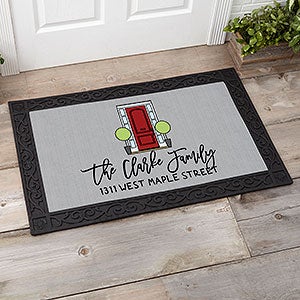 Front Door Welcome Personalized Doormat- 20x35 - 27475-M