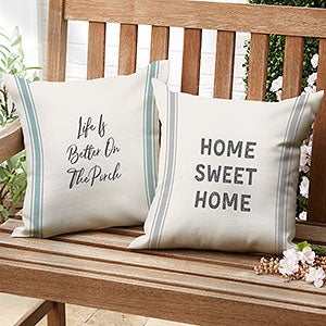 Farmhouse Expressions Personalized Outdoor Throw Pillow - 16x16 - 27478