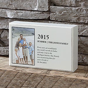 Family Story Personalized Shelf Blocks with Photo - 27492