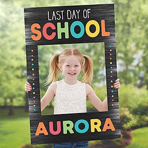 Last Day of School Personalized Photo Frame Prop - 27522