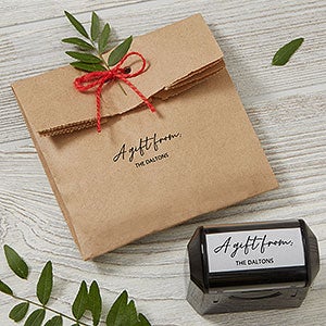 A Gift From Self-Inking Personalized Stamp - 27543