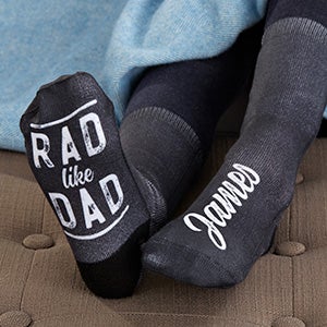 Rad Like Dad Personalized Kids Socks - 27579