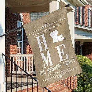 quot;Statequot; of Love Personalized House Flag - 27648