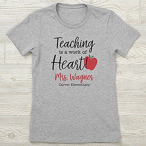 Inspiring Teacher Personalized Next Level Ladies Fitted Tee - 27673-NL