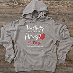 Inspiring Teacher Personalized Hanes® Adult ComfortWash™ Hoodie - 27674-CWHS