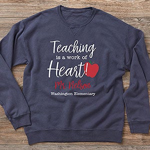 Inspiring Teacher Personalized Hanes ComfortWash Sweatshirt - 27674-CWS