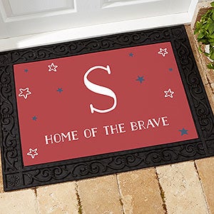 Stars & Stripes Personalized Doormat- 18x27 - 27686