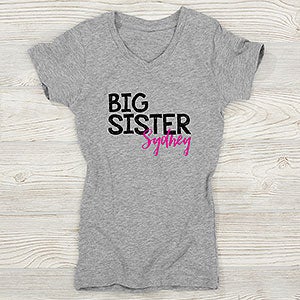 Big Brother Personalized Girls Fitted Tee - 27688-FT