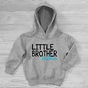 Big Brother/Little Brother Personalized Toddler Hooded Sweatshirt - 27690-CTHS