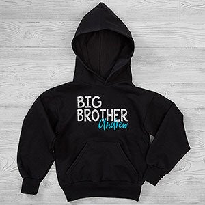 Big Brother Little Brother Personalized Kids Hooded Sweatshirt - 27690-YHS
