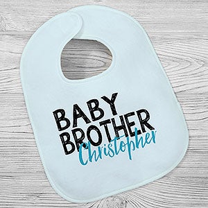 Little Brother Personalized Baby Bib - 27694-B