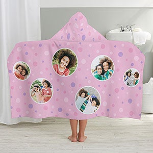 Photo Bubbles Personalized Kids Hooded Bath Towel - 27718