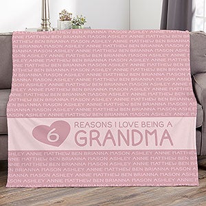 Reasons She Loves Being... Personalized 60x80 Plush Fleece Blanket - 27725-L