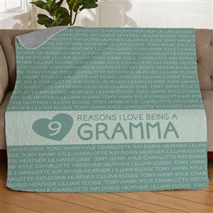 Reasons She Loves Being... Personalized 50x60 Quilted Blanket - 27725-Q